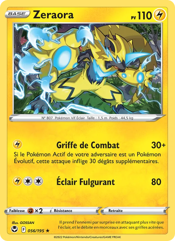 Zeraora 056 — Tempête Argentée