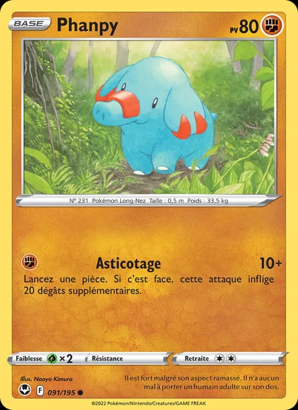 Phanpy 091 — Tempête Argentée
