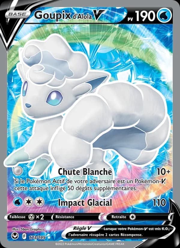 Goupix d'Alola V 173 — Tempête Argentée