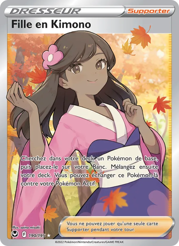 Fille en Kimono 190 — Tempête Argentée