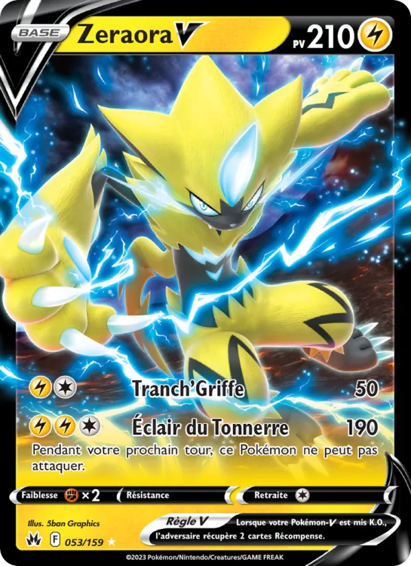 Zeraora V 053 — Zénith Suprême