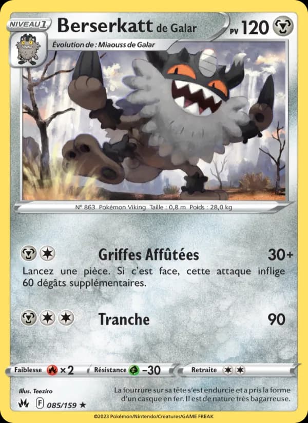 Berserkatt de Galar 085 — Zénith Suprême