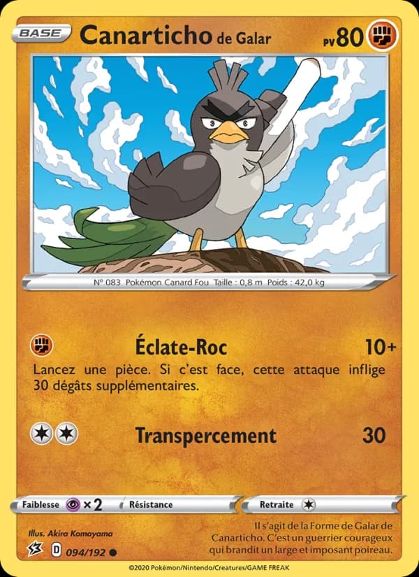 Canarticho de Galar 94 — Clash des Rebelles
