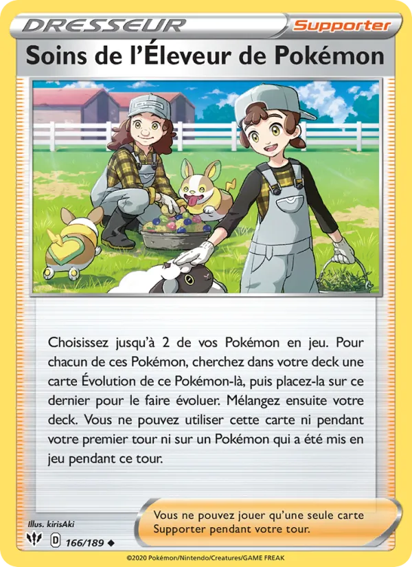 Soins de l'Éleveur de Pokémon 166 — Ténèbres Embrasées