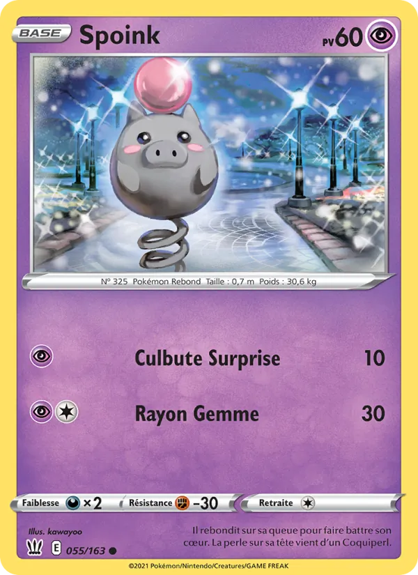 Spoink 55 — Styles de combat