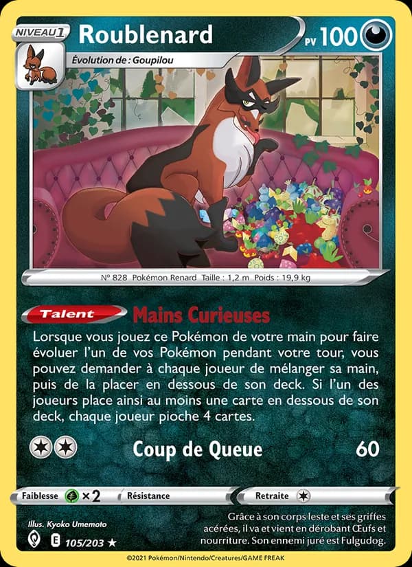 Roublenard 105 — Évolution Céleste