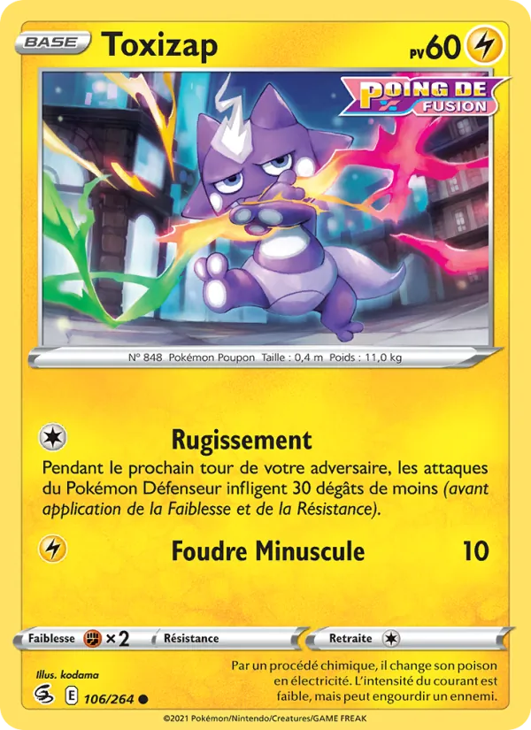 Toxizap 106 — Poing de Fusion
