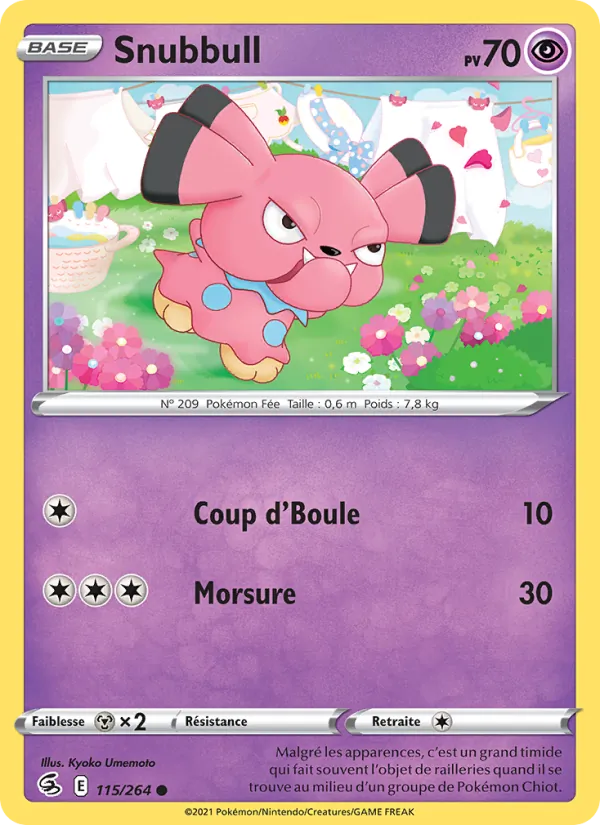 Snubbull 115 — Poing de Fusion