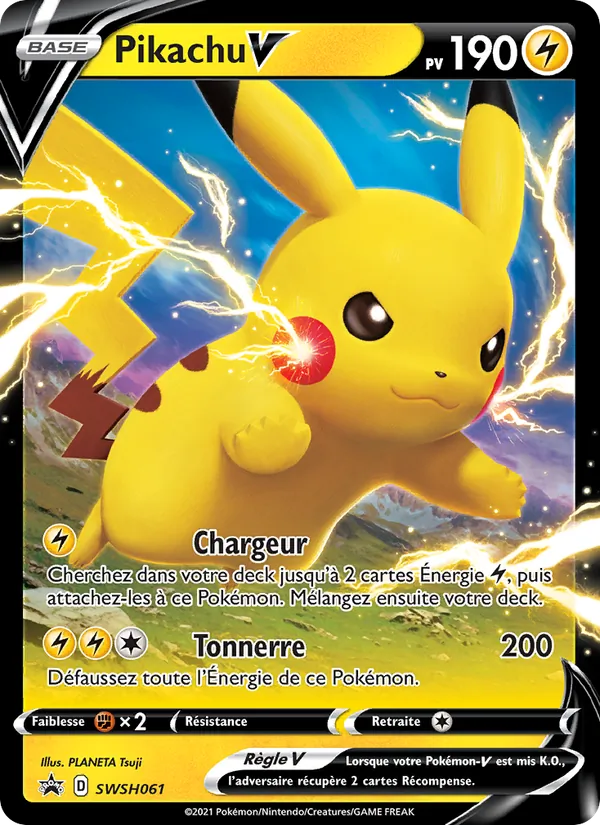 Pikachu V SWSH061 — Promo SWSH