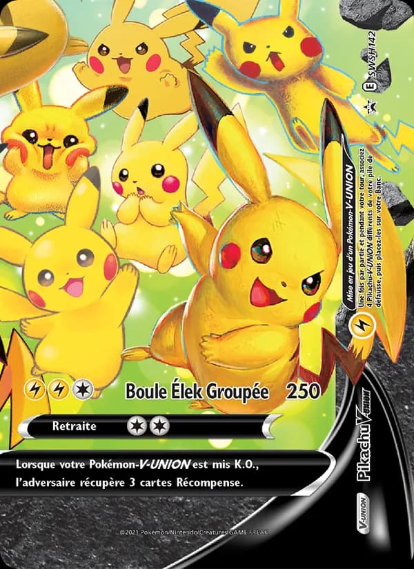 Pikachu V-UNION SWSH142 — Promo SWSH