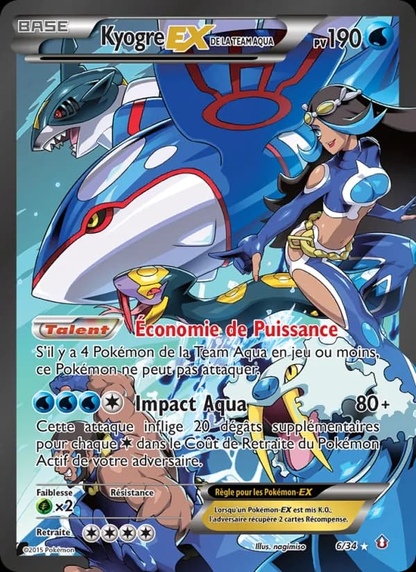 Kyogre-EX de la Team Aqua 6 — Double Danger
