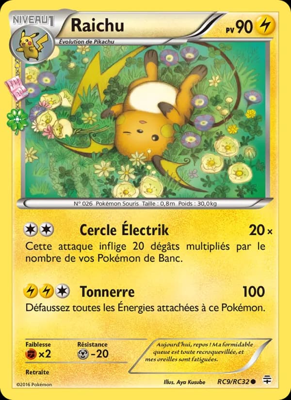 Raichu RC9 — Générations