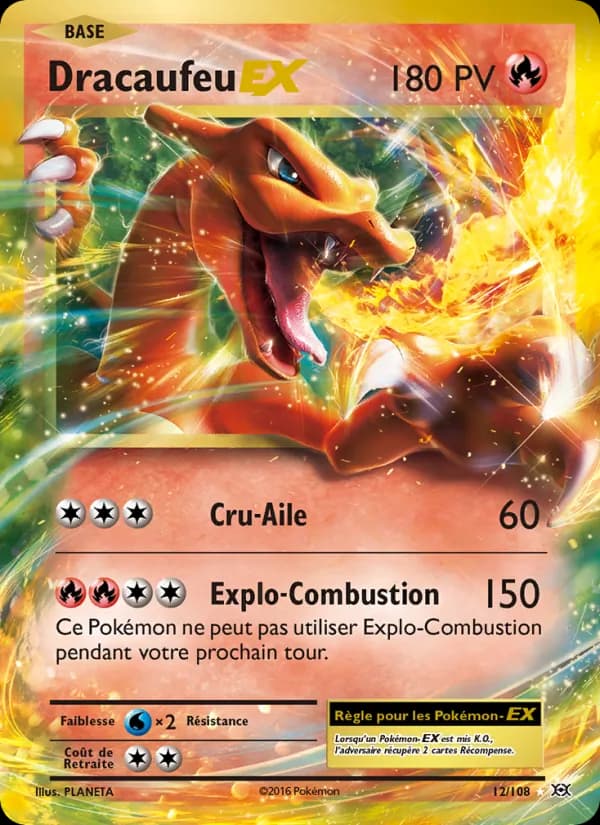 Dracaufeu EX 12 — Évolutions