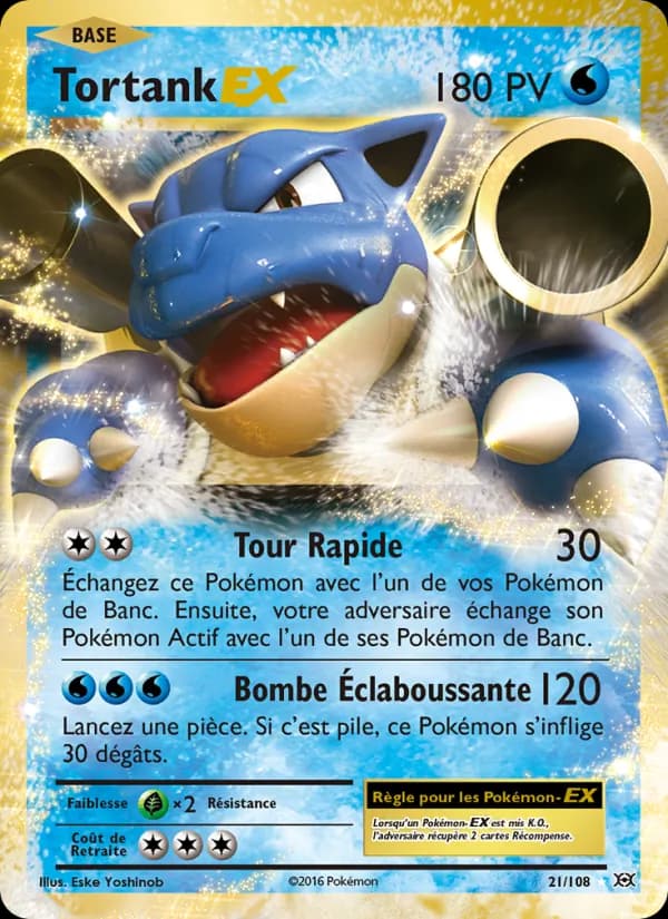 Tortank EX 21 — Évolutions
