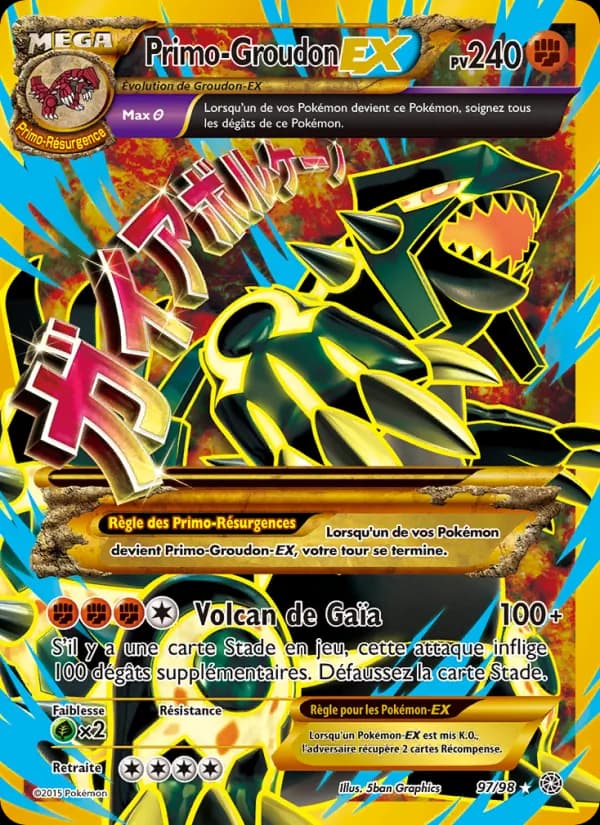 Primo-Groudon EX 97 — Origines Antiques