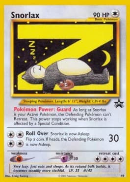 Snorlax (WP 49) 49 — Wizards Black Star Promos