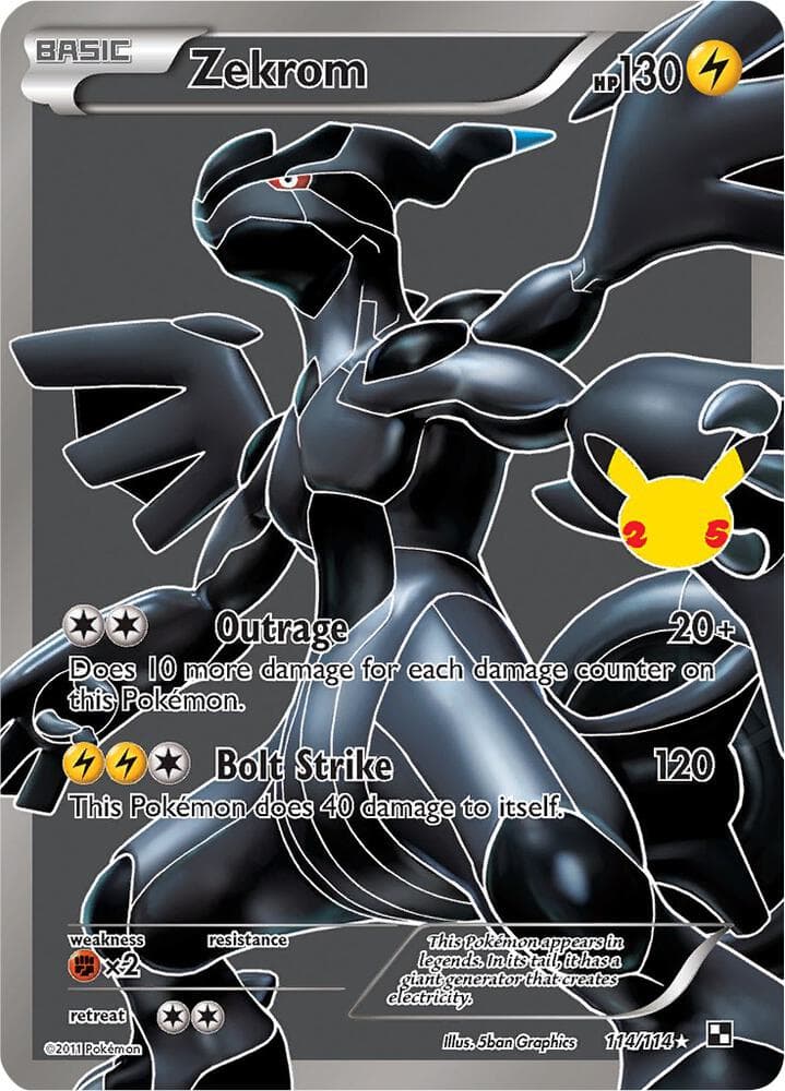 zekrom 114/114 — Celebrations: Classic Collection
