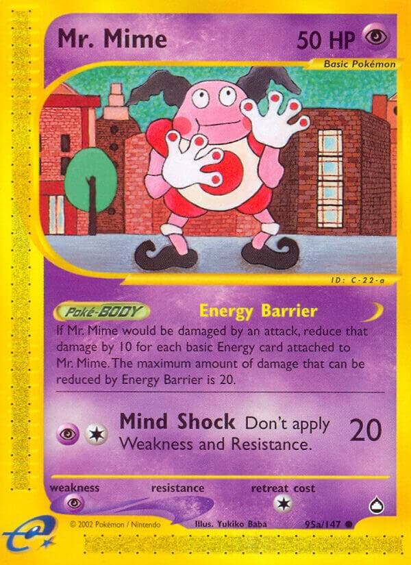 Mr. Mime (95a) 095a — Aquapolis
