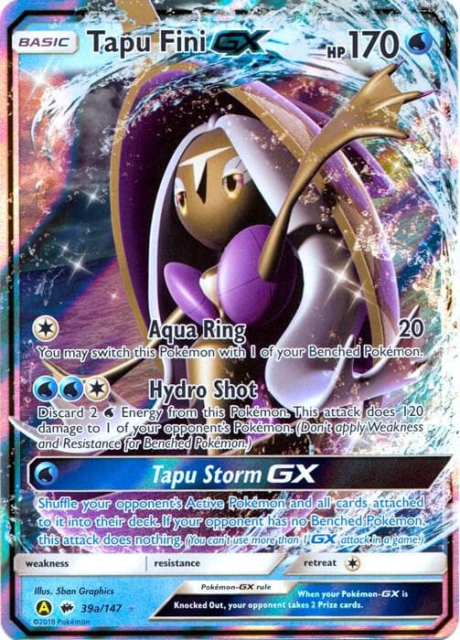 Tapu Fini GX - 39a/147 039a — Alternate Art Promos