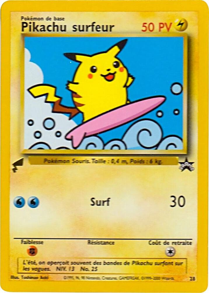 Pikachu (Surfing) 28 — Pikachu World Collection Promos