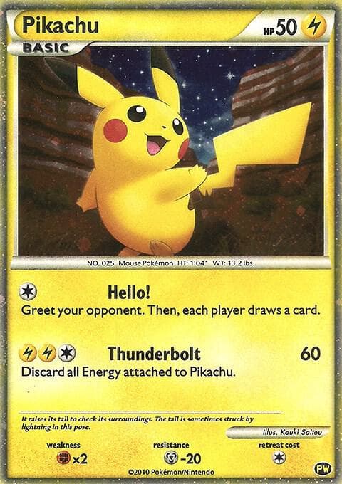 Pikachu (English) PW 1 — Pikachu World Collection Promos