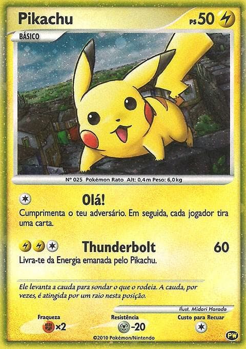 Pikachu (Portuguese) PW 9 — Pikachu World Collection Promos