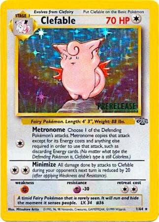 Clefable (Prerelease) 01 — WoTC Promo
