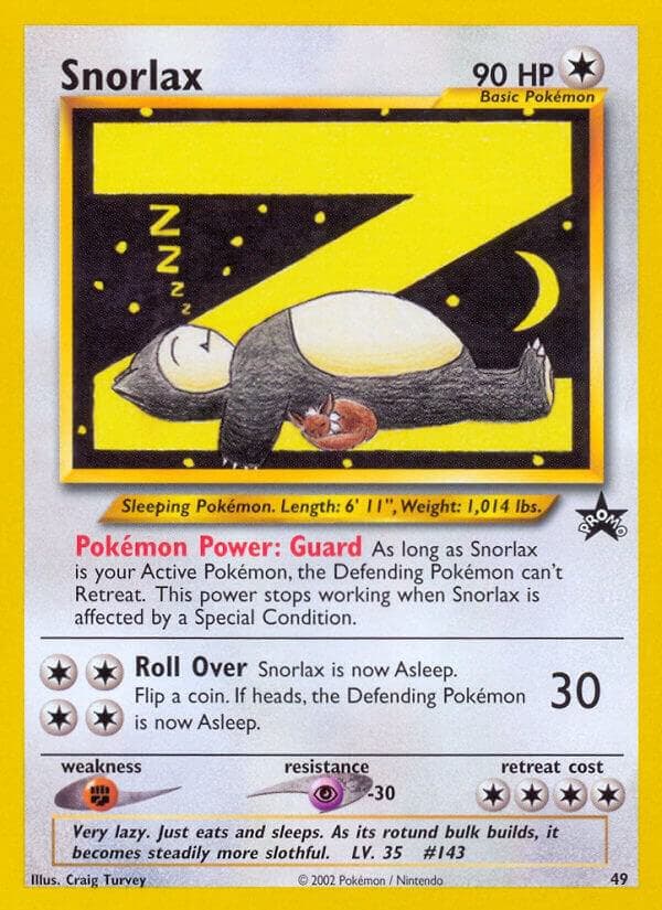 Snorlax 49 — WoTC Promo