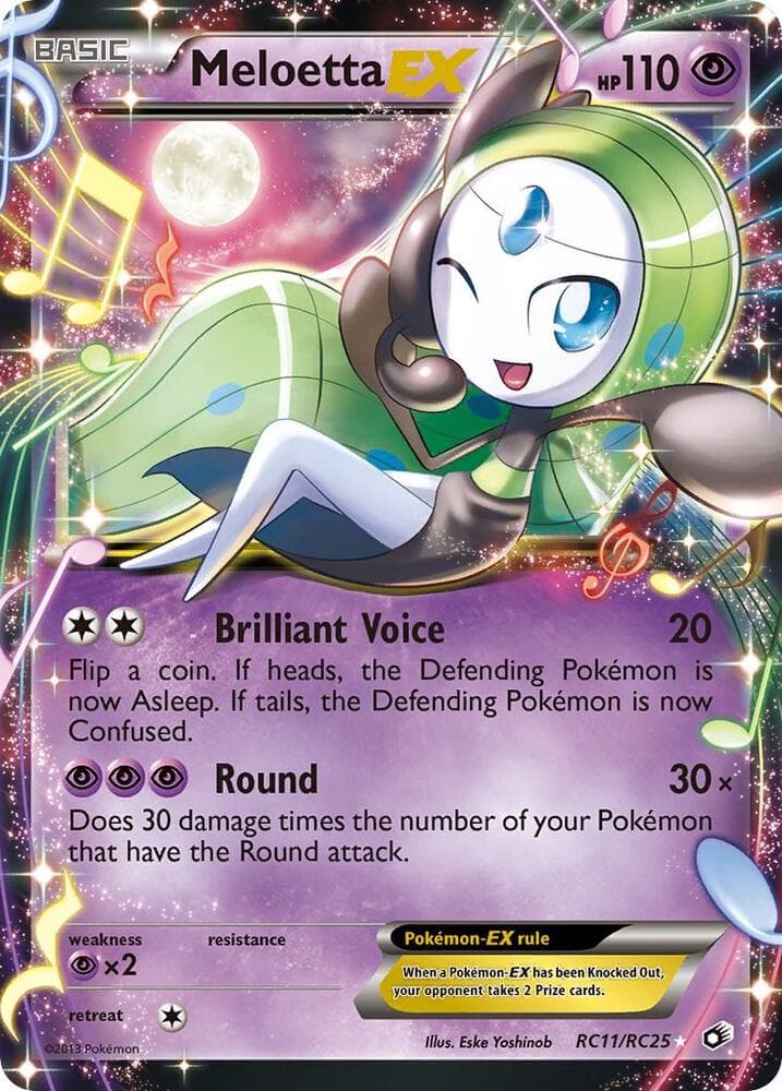 Meloetta EX RC11 — Radiant Collection