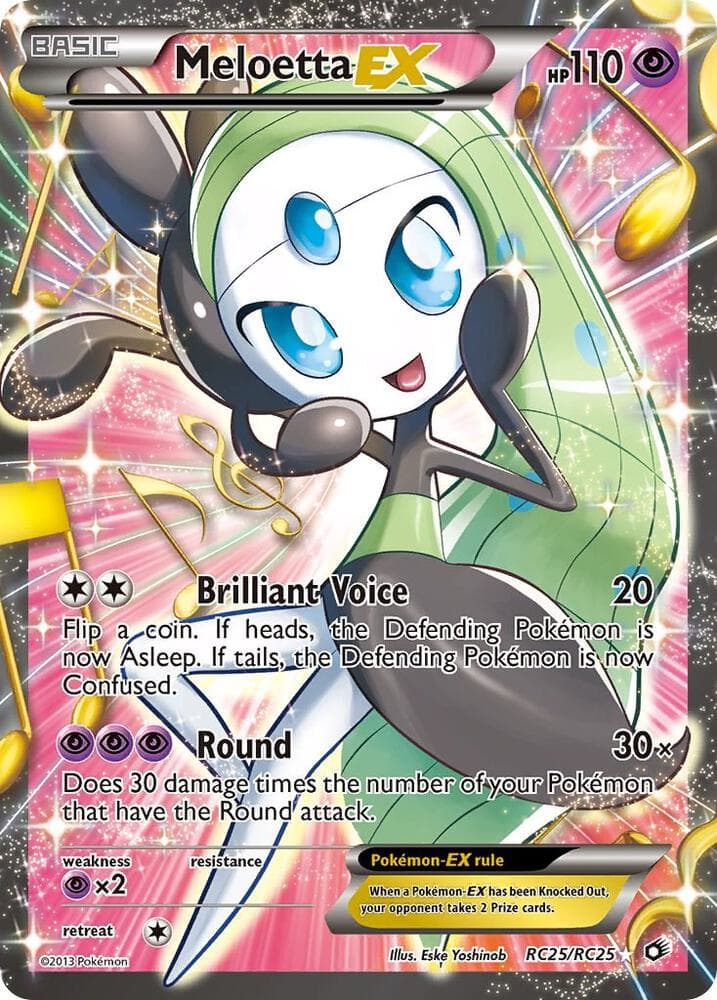 Meloetta EX (Full Art) RC25 — Radiant Collection