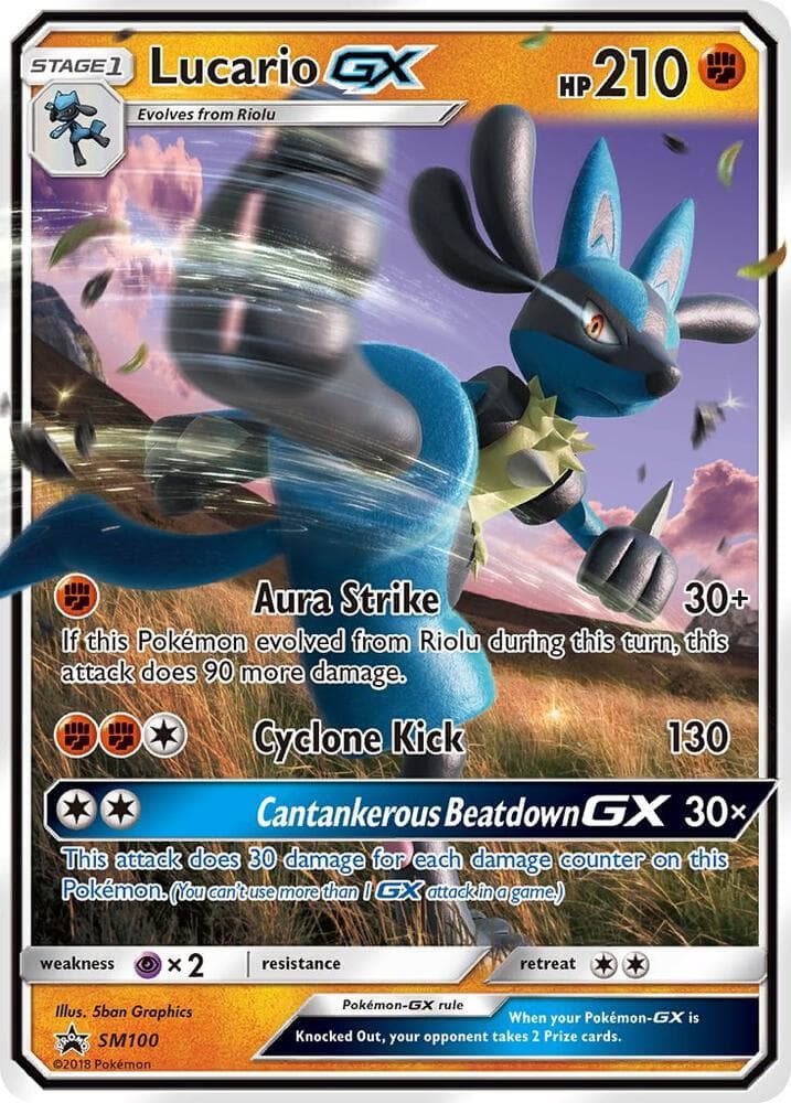 Lucario GX SM100 — Promo SM