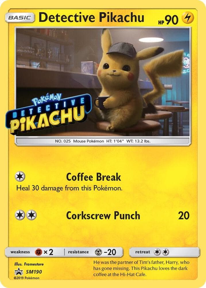 Détective Pikachu SM190 — Promo SM