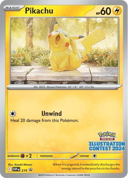 Pikachu - 214 (Illustration Contest 2024) 214 — SVP Black Star Promos