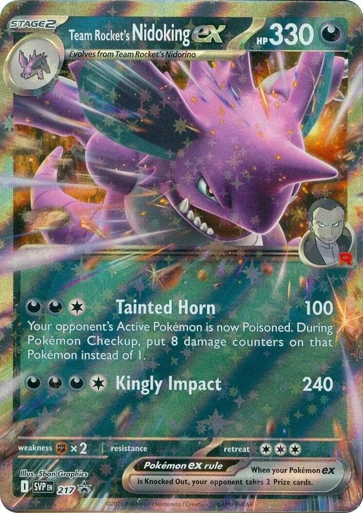Nidoking-ex de la Team Rocket 217 — SVP Black Star Promos
